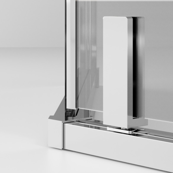 душевой уголок ambassador ritz 100×100 112011103 профиль хром, стекло прозрачное