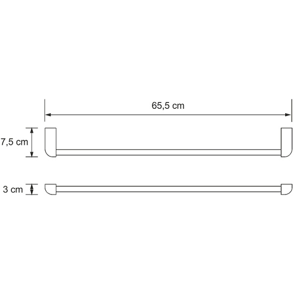 Полотенцедержатель WasserKRAFT Kammel K-8330 цвет хром