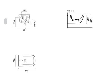 биде подвесное gsi sand 9065111