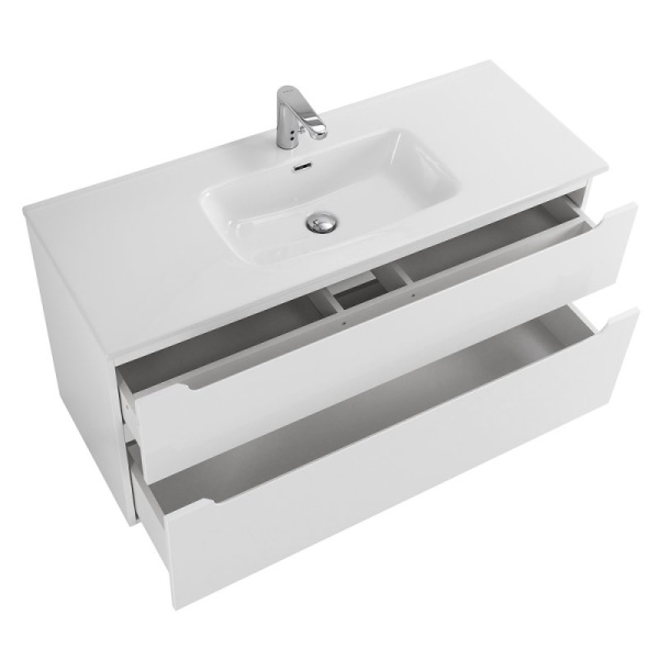 раковина belbagno bb1200etl 121x46 см, полувстраиваемая \ мебельная, цвет белая