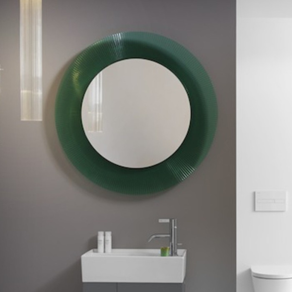 зеркало laufen kartell 3.8633.3.092.000.1 d=78 cм, цвет: зеленый изумрудный