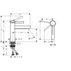 смеситель для раковины с донным клапаном coolstart hansgrohe finoris 76024670