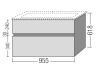 тумба под раковину villeroy & boch verity line 955x482 мм b66000vd песочно-серый матовый