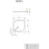 душевой поддон 80×80 см radaway delos c sdc0808-01