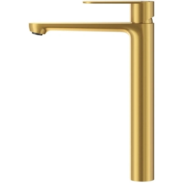 смеситель для раковины cezares stylus stylus-lc-boro-w0 без донного клапана, золотой матовый