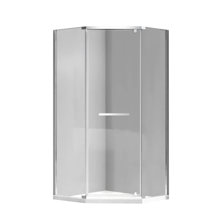 душевой уголок rgw passage pa-83 90х90 см, профиль хром, стекло прозрачное