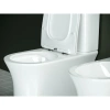 чаша напольного унитаза ceramicanova star cn1904-b безободкового с сиденьем микролифт, белая