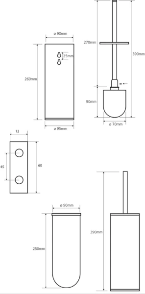 Ёршик для унитаза Bemeta Omega 102313066
