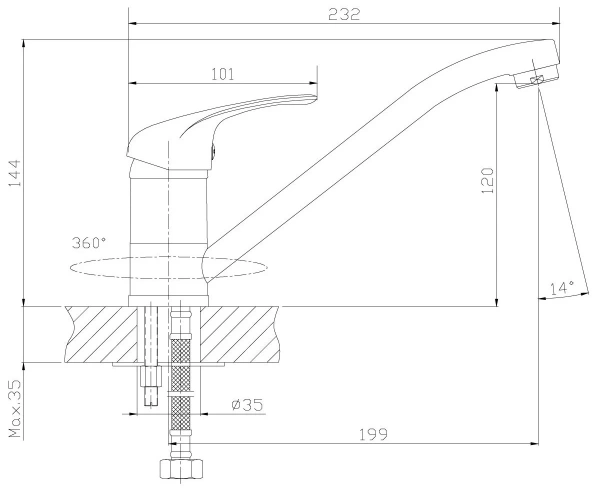 смеситель для раковины rossinka a35-21 хром