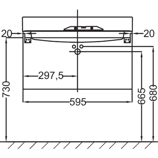 тумба белый 59,5 см jacob delafon rythmik eb1300-n18