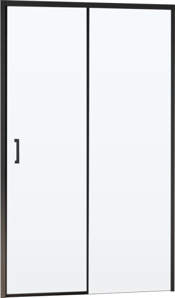 душевая дверь в нишу rgw passage pa-017b 120 см, профиль черный