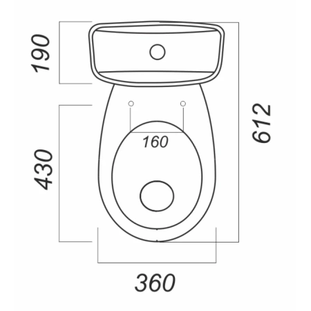 унитаз напольный sanita эталон эконом