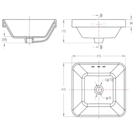 раковина накладная bravat meissen (c22327w-eng)
