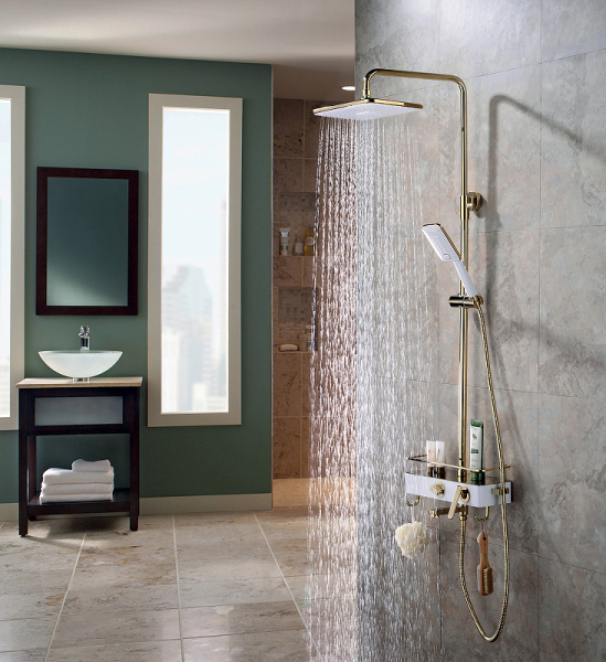 душевая система lemark mista lm6462wg белый золото