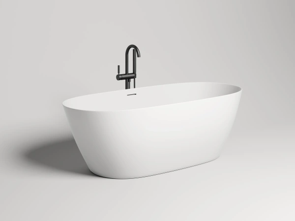 ванна из искусственного камня salini sofia 165х75х60 см, s-stone, белый матовый, 102521m