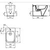 биде напольное ideal standard tonic ii k523801