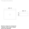 раковина накладная iddis slide sliwm02i27, белая матовый
