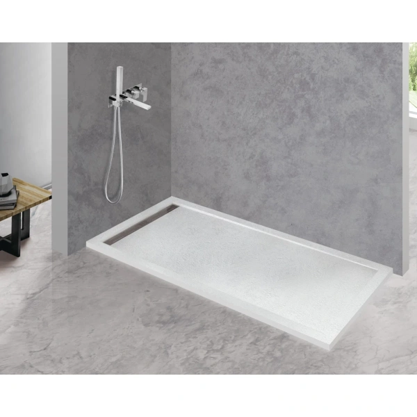 душевой поддон из искусственного камня cezares tray as 160x80 tray-as-ah-160/80-30-w белый