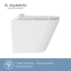 унитаз aqueduto cone tornado s cont0110 подвесной, безободковый, смыв торнадо, сиденье с микролифтом, 48х36 см, белый глянцевый