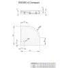 душевой поддон 91x91 см radaway rodos a compact 4p99155-03