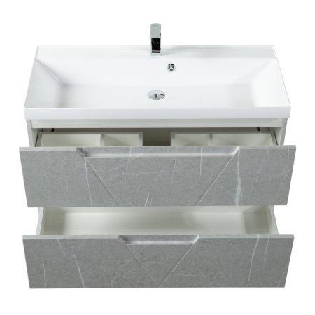 раковина belbagno 100 bb1000/450-lv-art-ast-nero черная матовая