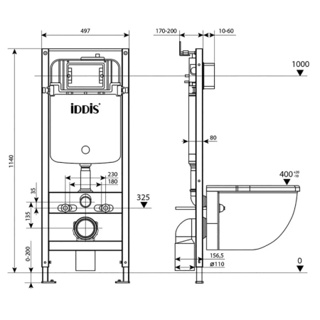 система инсталляции для унитазов iddis profix pro0000i32
