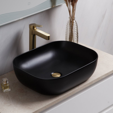 раковина-чаша belbagno 50 bb1302-h316 бежевая матовая