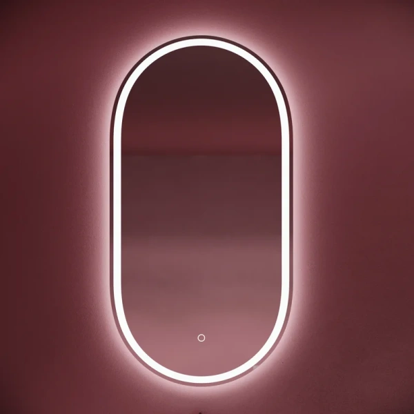 зеркало sancos oval 55 с фронтальной подсветкой