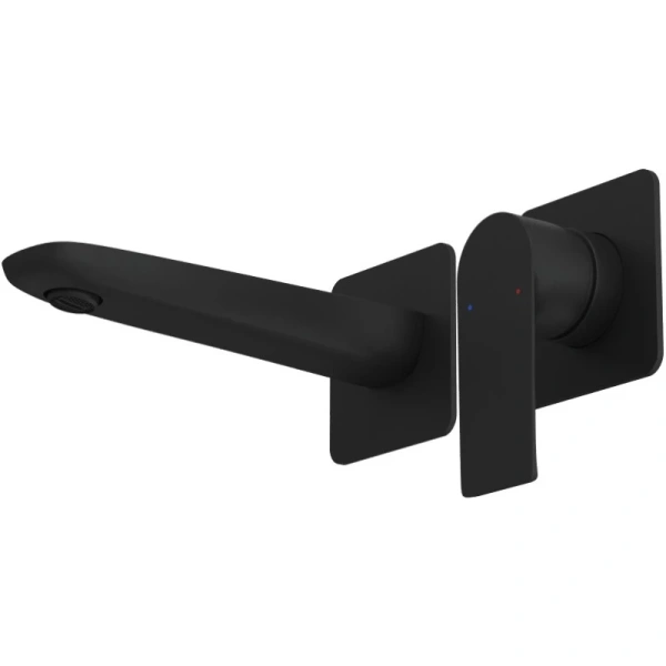 смеситель для раковины berges ventas s 076008 черный матовый