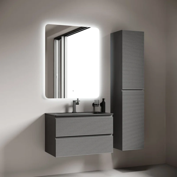 зеркало для ванной комнаты sancos ray 800х1000 c подсветкой, ra800