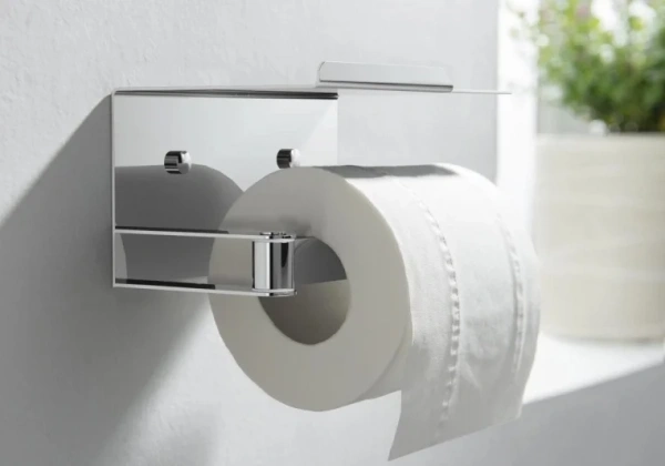 Держатель туалетной бумаги AQUATEK Либра AQ4929CR с полкой для телефона, хром