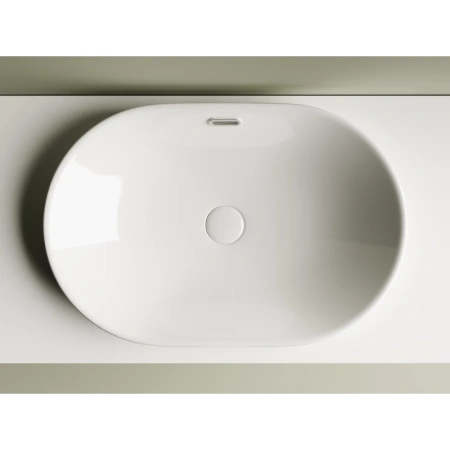 раковина ceramicanova element cn5020, встраиваемая, сверху, 60x40 см, белая