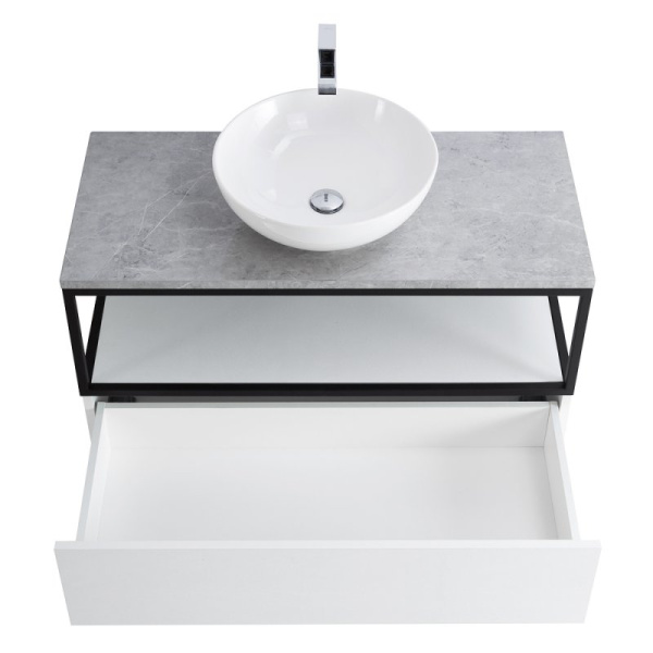 тумба cezares cadro 100 cadro-100-1c-so-bg-blum подвесная bianco ghiaccio