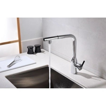 смеситель для кухни с подключением к фильтру paulmark viper vi213105-cr, цвет хром