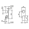 смеситель для душа fantini mare 51 02 v085b