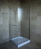 душевой уголок cerutti spa 90×90 mimi zq91t 7705 профиль хром, стекло прозрачное