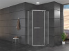 душевой уголок cerutti spa chika zp101t 100×100 профиль хром, стекло прозрачное
