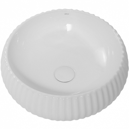 раковина 40.5x40.5 см abber bequem ac2115, белая