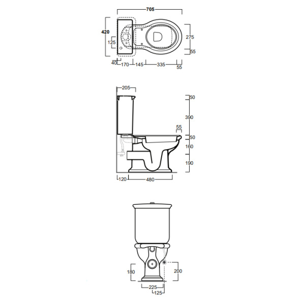 бачок для унитаза simas lante la09bi цвет: белый