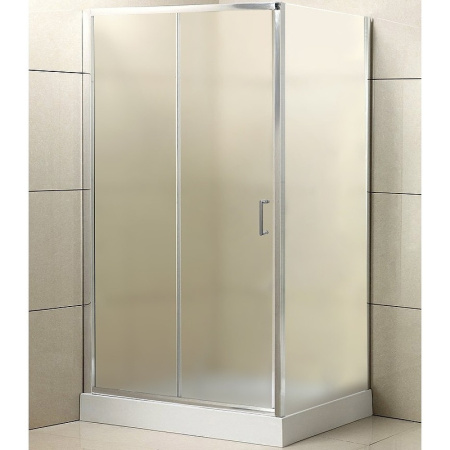Душевой уголок BelBagno Uno 110×80 UNO-AH-1-110/80-P-Cr профиль хром, стекло рифленое
