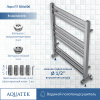 водяной полотенцесушитель aquatek лира п7 500x600 aq kp0760ch хром