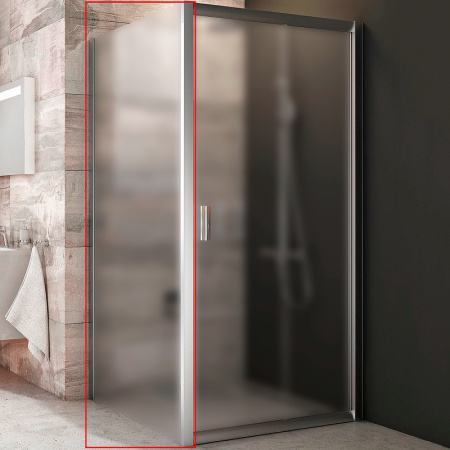 Душевая стенка Ravak Blix BLPS-80 9BH40C00ZG профиль хром, стекло Grape