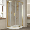 Душевой уголок Vegas Glass ZS-F 90*80 09 01 профиль золото, стекло, стекло прозрачное