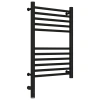 Полотенцесушитель электрический 600x400 черный матовый МЭМ левый, перемычка прямая Сунержа Богема 3.0 31-5804-6040