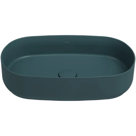 Раковина Isvea Infinity 10NF65055SV-2P накладная, 55x36 см, изумрудный матовый