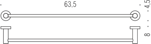 Полотенцедержатель 63,5 см Colombo Design Plus W4911.BM