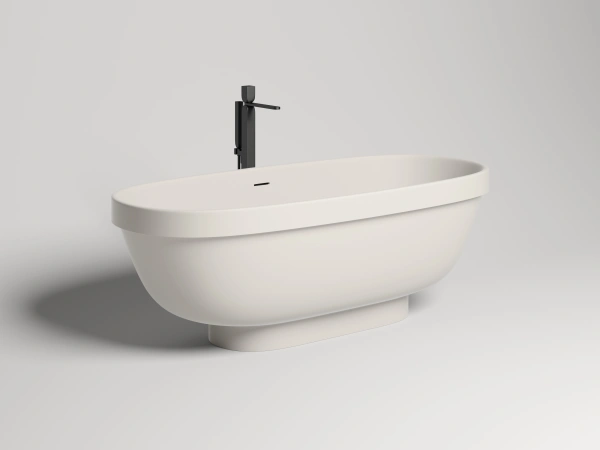 ванна отдельностоящая 180х80 см salini greca 103121m , s-stone, цвет: белый матовый