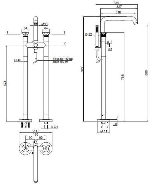 смеситель для ванны antonio lupi timbro tb933 cromo lucido напольный смеситель для ванны antonio lupi timbro tb933 cromo lucido напольный