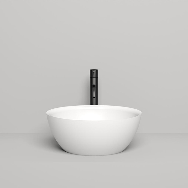 раковина накладная 42.5х42.5 см.salini alda 02 1102110g , s-sense, цвет: белый