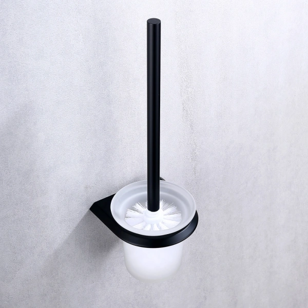 Ёршик для унитаза Abber Nord AA1532B подвесной, черный матовый